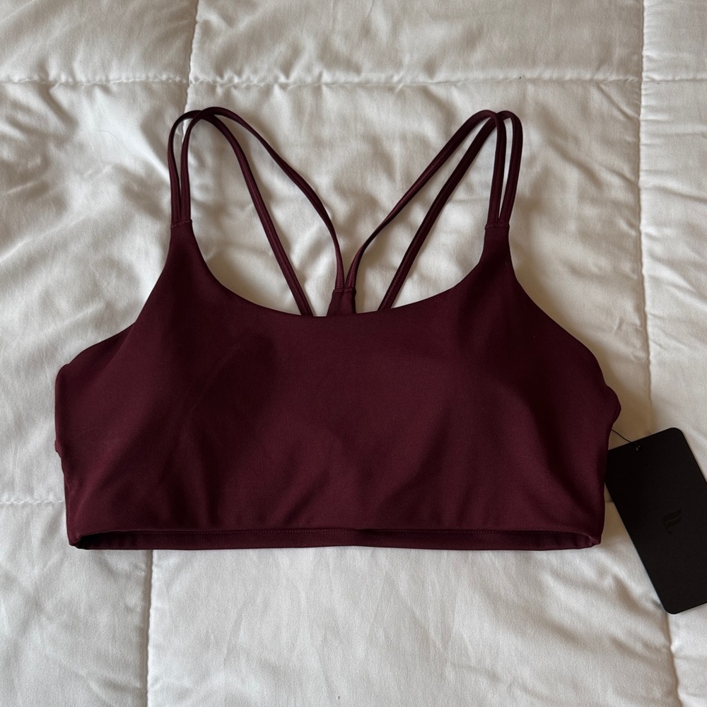 NWT Fabletics Burgundy Principal Low Impact Bra